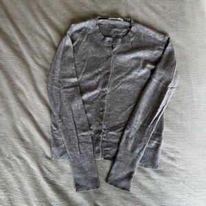 Everlane gray cashmere cardigan